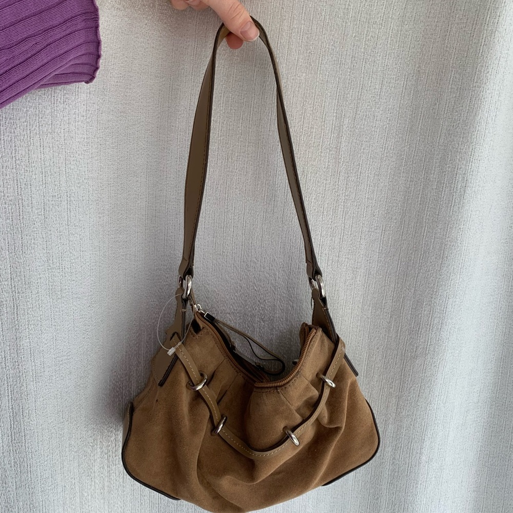 Faux Suede Purse